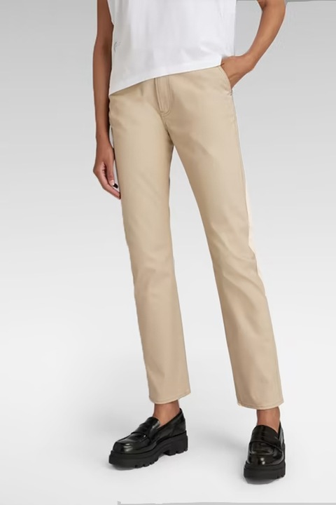 Pantaloni chino G-STAR Slim pentru damă, Bej pal, W28-L34