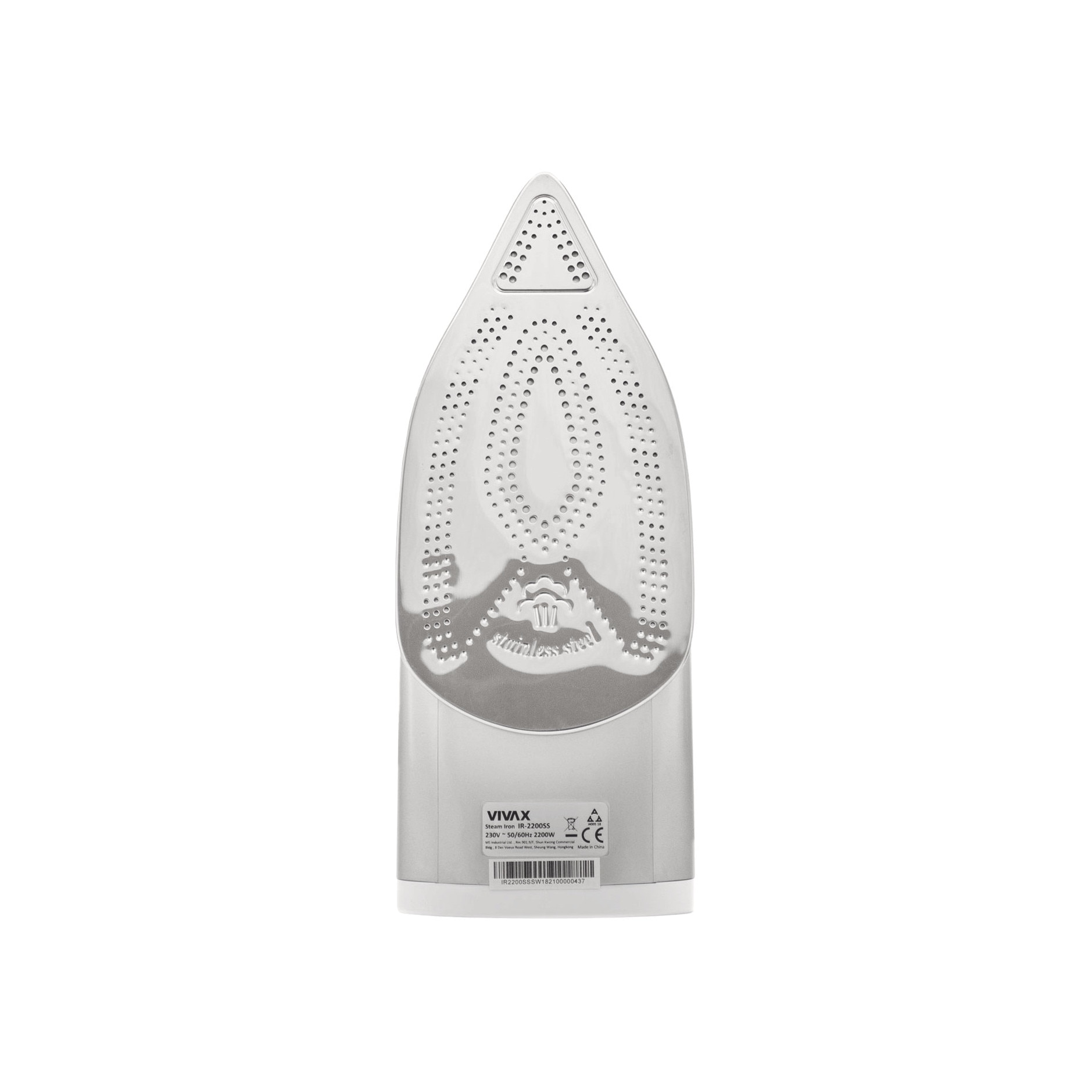 Fier de calcat cu abur Vivax IR-2200SS, Putere 2200W, termostat reglabil, rezervor de apa 320ml, Albastru