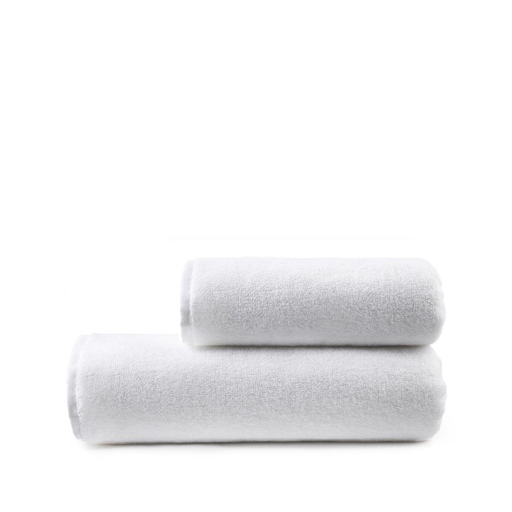 Комплект кърпи, Royal Comfort, Високо качество, Кърпа за баня 70х140 см и За ръце 50Х100 см, 100% турски памук, 580 гр/м², меки, абсорбиращи, издръжливи на многократни пранета, 2бр., Бял