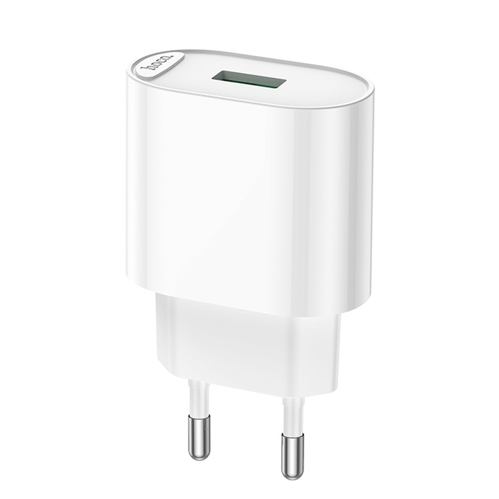 Incarcator Retea 18W, Qualcom 3.0, conector USB-A, 2.1A, 5V, Adaptive Fast Charging, HOCO (CA109A)