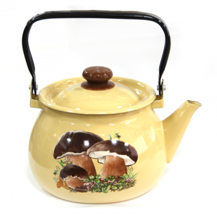 Ceainic GABI emailat cu capac 2L, otel carbon