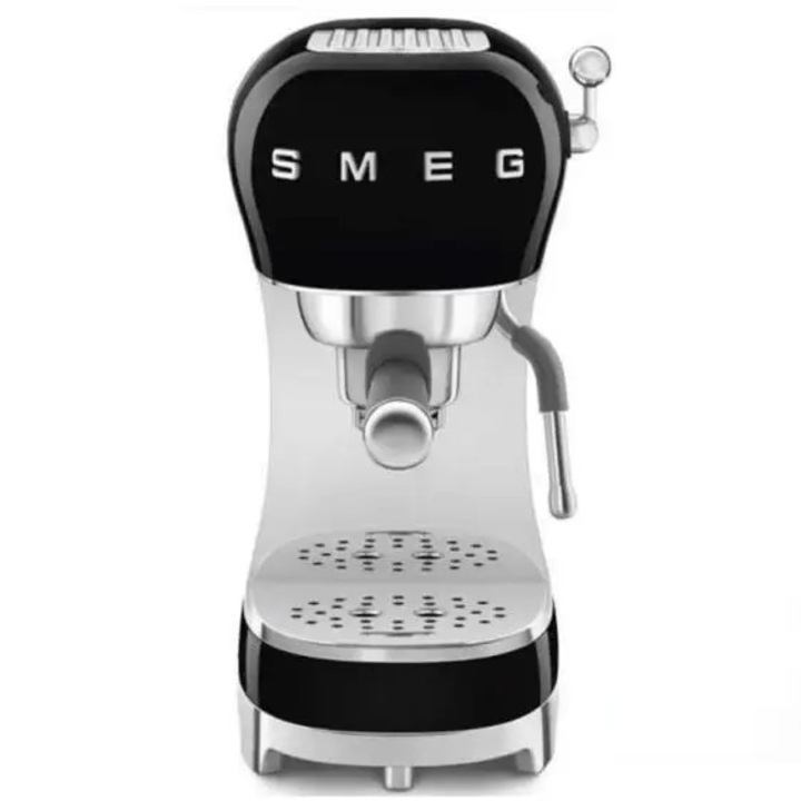 Espressor manual Smeg ECF02BLEU, 1350 W, 15 bar, Negru