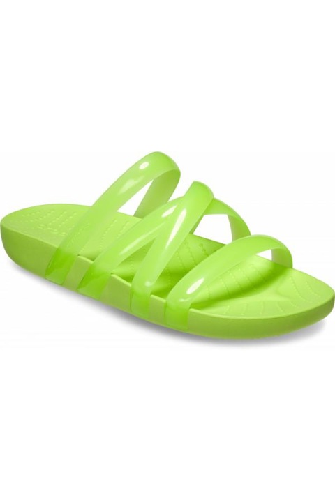 Crocs, Papuci cu barete multiple, Verde, 41-42