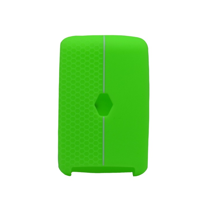 Husa cheie Renault model sport compatibila cu Clio V, Megane IV, Talisman, Kadjar, Zoe, verde