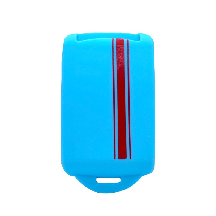 Калъф за автомобилен ключ, За Renault/Dacia, Червена лента, Светло син