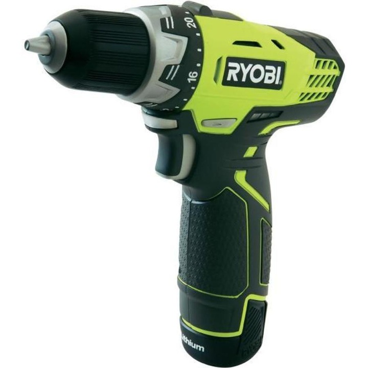 Ryobi R12DDLL13S 12v akkus fúró csavarbehajtó 2akku, töltő, táska