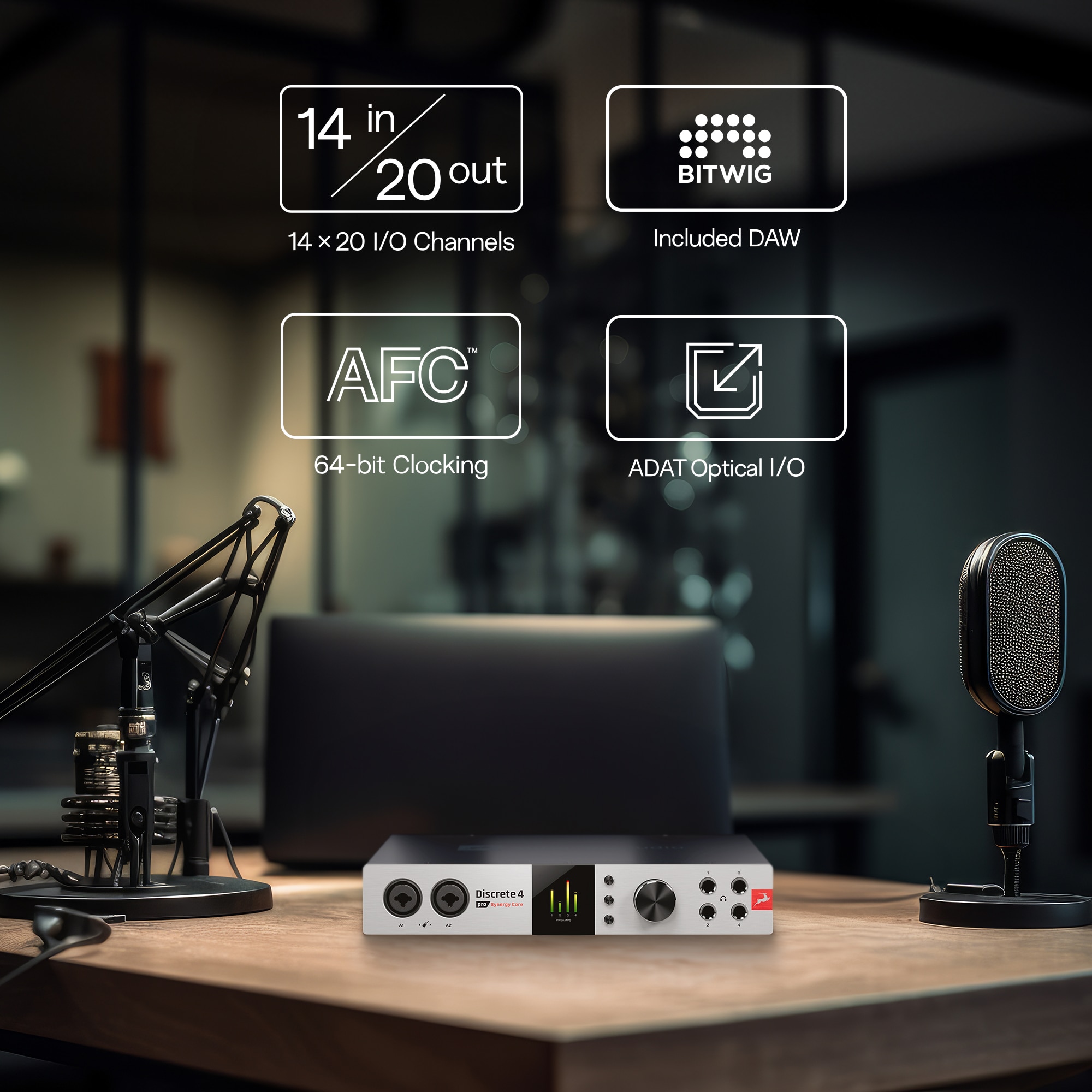Aудио интерфейс Antelope Audio Thunderbolt и USB, Discrete 4 Pro ...