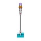 Aspirator vertical cu spalare Dyson V15s Detect Submarine 448798-01, 660 W, 0.76 l, 240 AW, autonomie 60 minute, galben/nichel