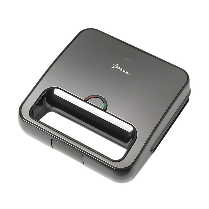 Sandwich-maker Grill Panini STARCREST SSM-2130IX, 750 W, Indicator LED, Finisaj Premium Dark Inox