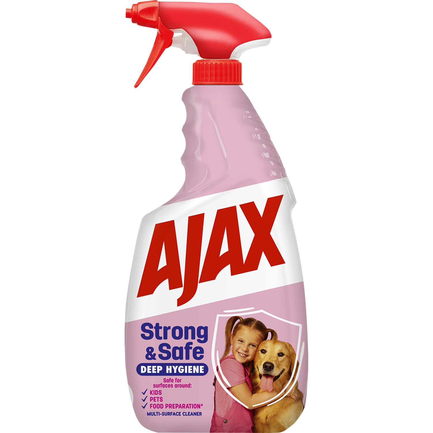 Почистващ препарат за много повърхности Ajax Strong & Safe, 500 мл