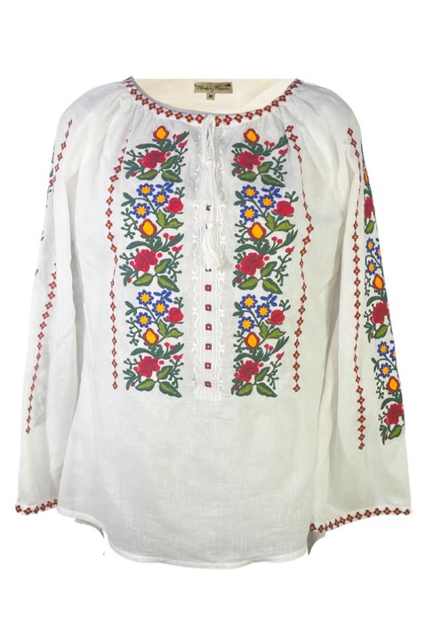 Bluza dama R, Alb/Verde