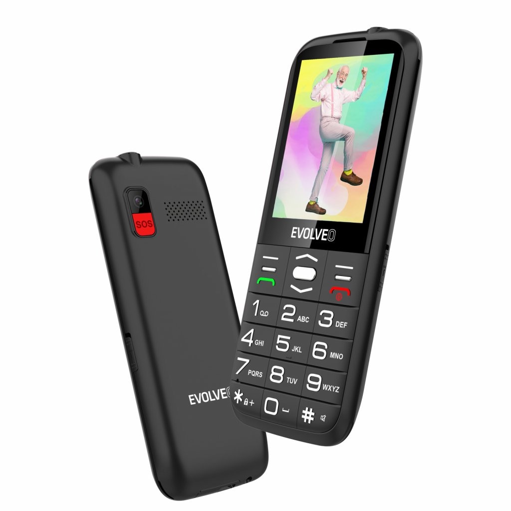 Telefon EVOLVEO EasyPhone XO, Dual SIM, 2.8", 1700mAh, Bluetooth, Negru, 143x58x13.6mm