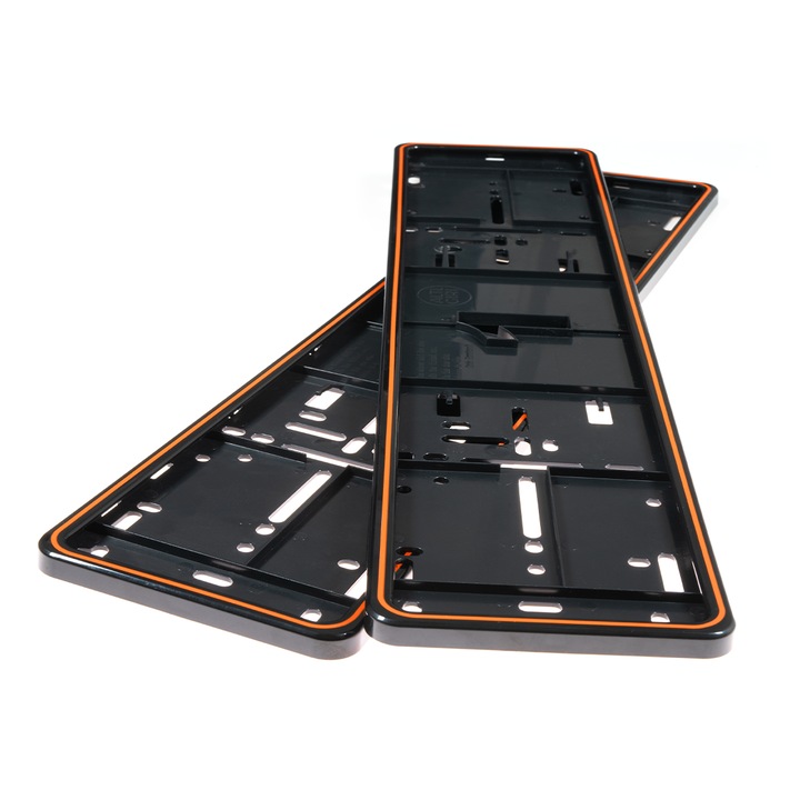 Set suporti placute numar inmatriculare MONO Twister Orange