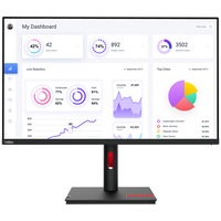 Monitor LED Lenovo ThinkVision T32p-30, 31.5", UHD, 4ms GTG, Black
