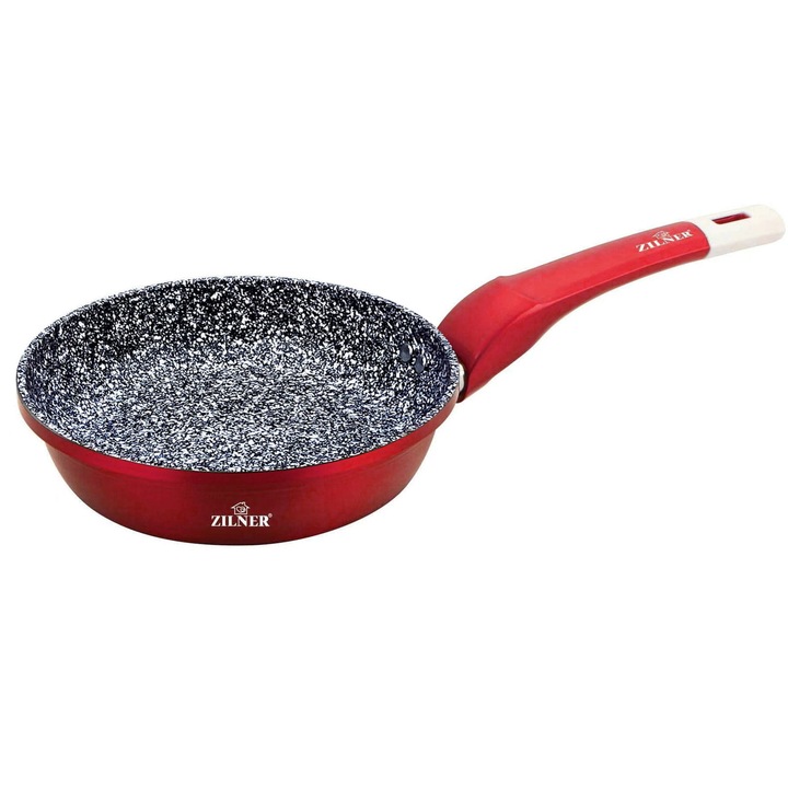 Serpenyő Zilner Stonetec Burgund, 16Cm, márvány-kerámia bevonat, Zl-9251