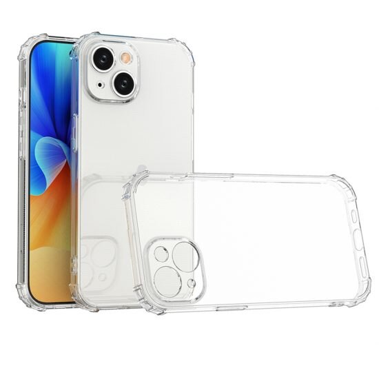 Husa Compatibila cu iPhone 15, Silicon, Anti Shock, Transparenta, 1.5mm