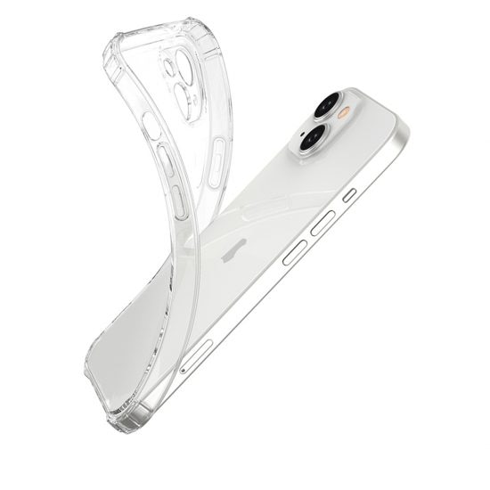 Husa Compatibila cu iPhone 15, Silicon, Anti Shock, Transparenta, 1.5mm