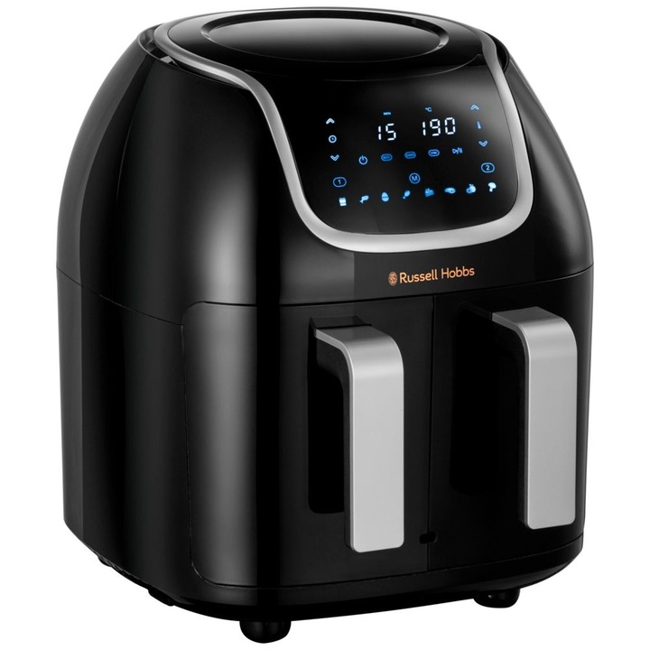 Friteuza cu aer cald Russell Hobbs 27290-56, 8.5 L, 8 programe prestabilite, Negru