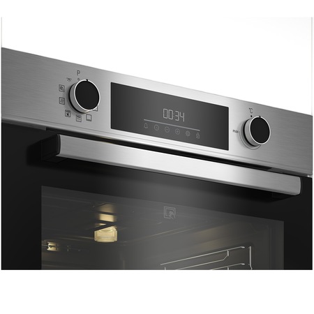 Cuptor incorporabil Beko BBIE12300XMP, Electric, 71 l, Autocuratare pirolitica, Grill, Timer, AEROperfect, SteamShine Cleaning, Clasa A, Negru