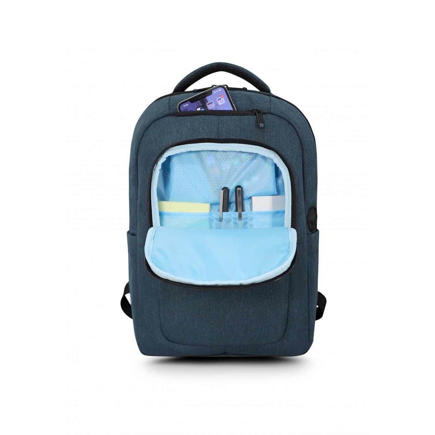 Rucsac pentru notebook, Urban Factory, Stofa, Cyclee City eco, 15.6", Albastru/Negru