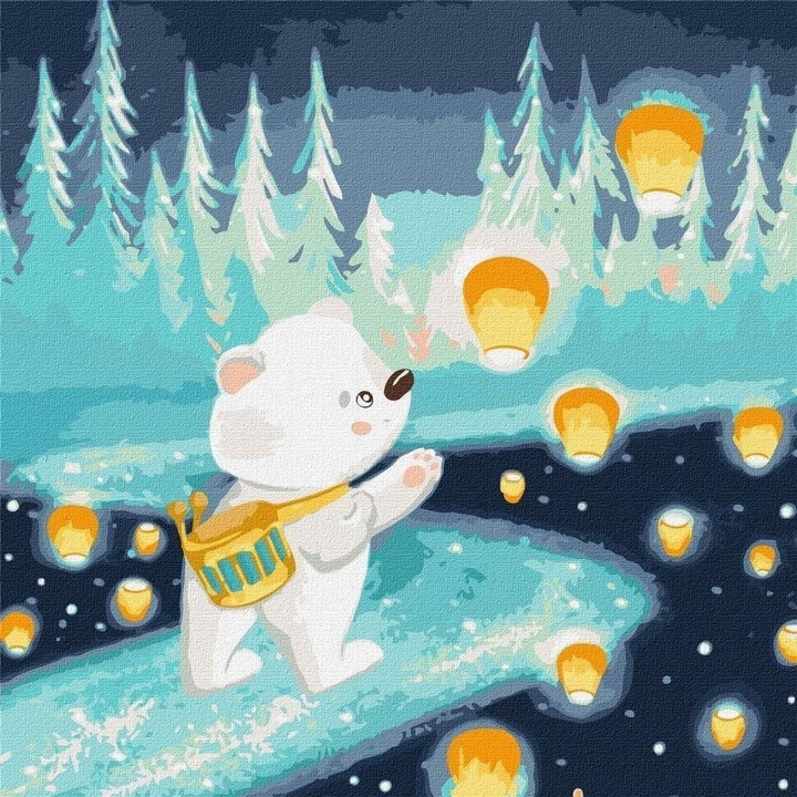 Рисуване по номера, Идейка, 40 x 40 см, Многоцветен