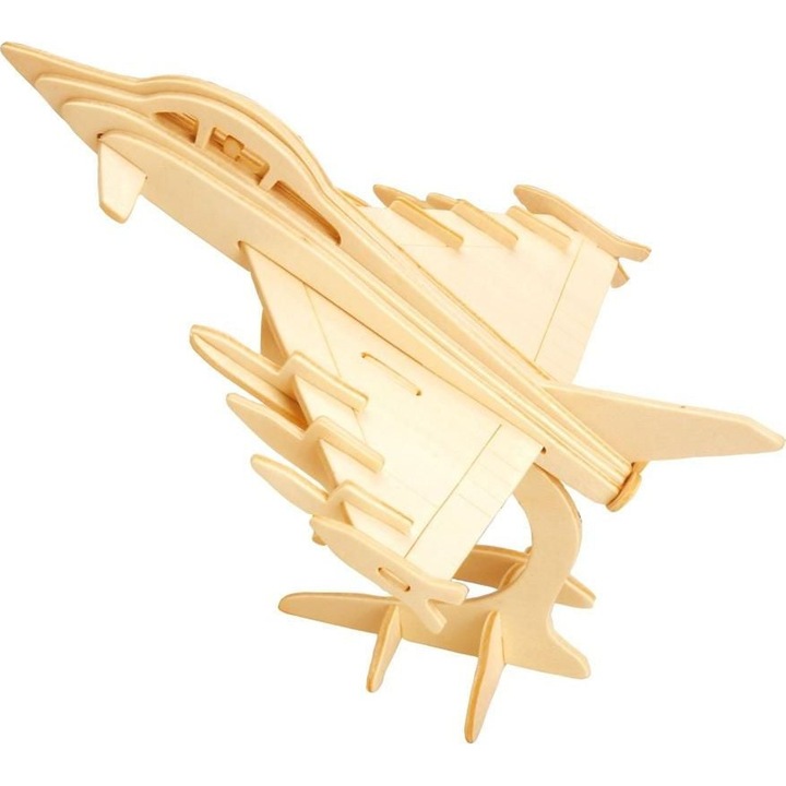 3D пъзел самолет, G3, дърво, кафяв