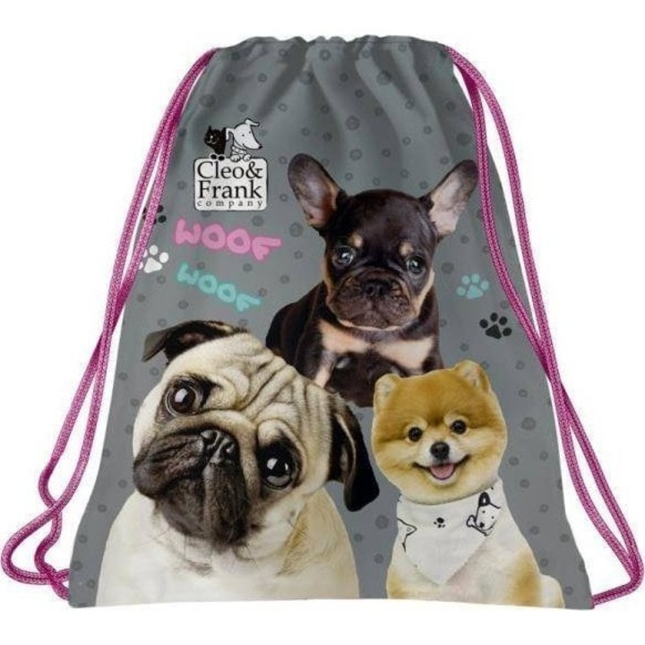 Saculet cu catelusi, Cleo&Frank, Multicolor