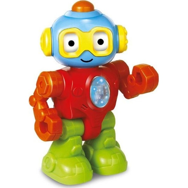 Robot de jucarie cu sunete/lumini, Artyk, Plastic, 2 ani+, Multicolor