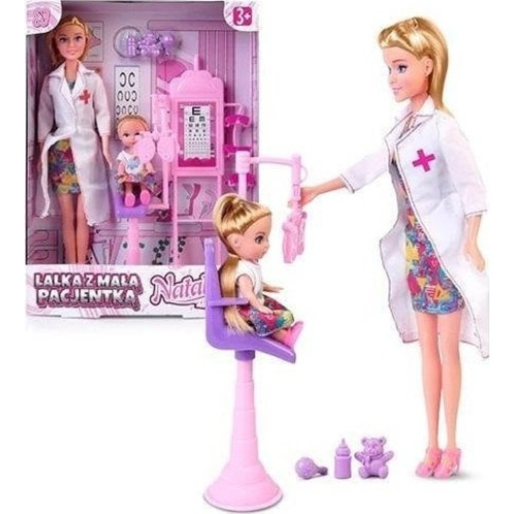 2 db-os baba készlet kiegészítőkkel, Artyk, Műanyag, 29 cm, Többszínű