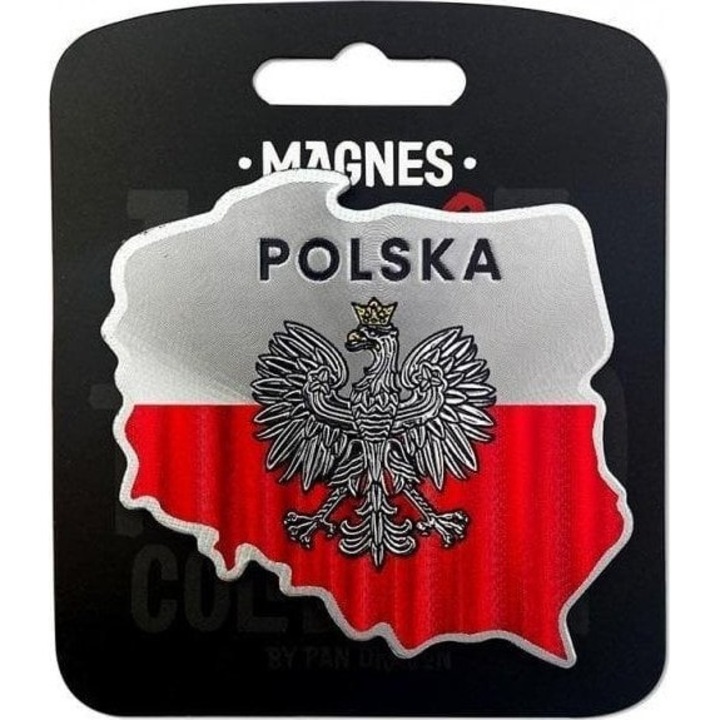 Magnet decorativ Pan Dragon, Iubesc Polonia, ILP-MAG-A-PL-55