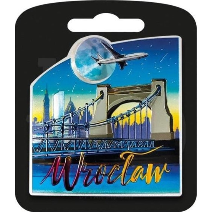 Magnet decorativ cu pod, Pan Dragon, Multicolor
