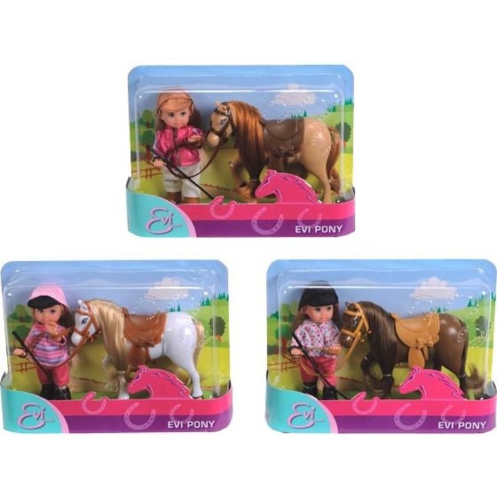 Papusa ponei Simba EVI cu cal - 105737464