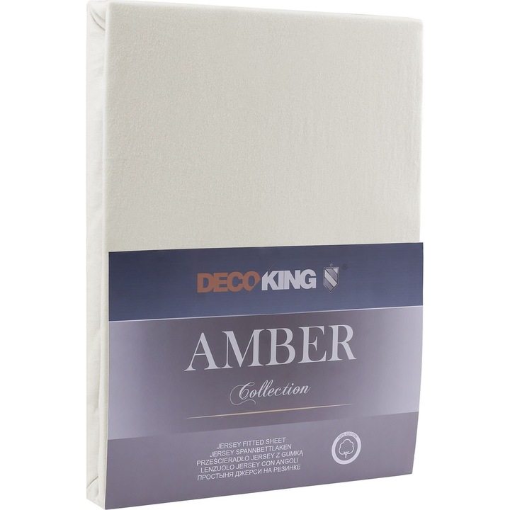 Чаршаф, Decoking Amber, Памук, Екрю, 140x200см
