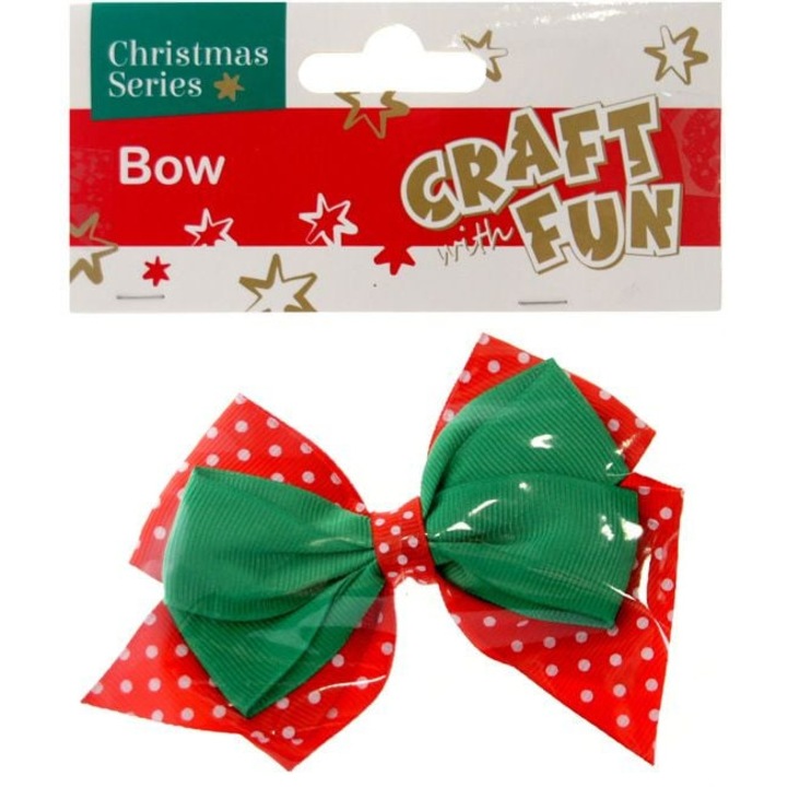 Fundita decorativa, Craft with Fun, Rosu/Verde