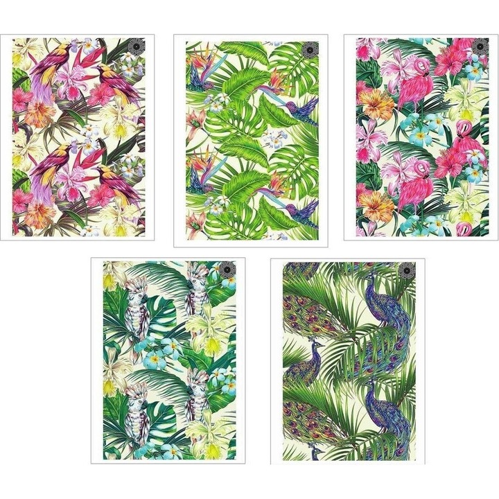 Комплект от 5 тетрадки по математика, Ziemia Obiecana, A5, 96 листа, Многоцветни