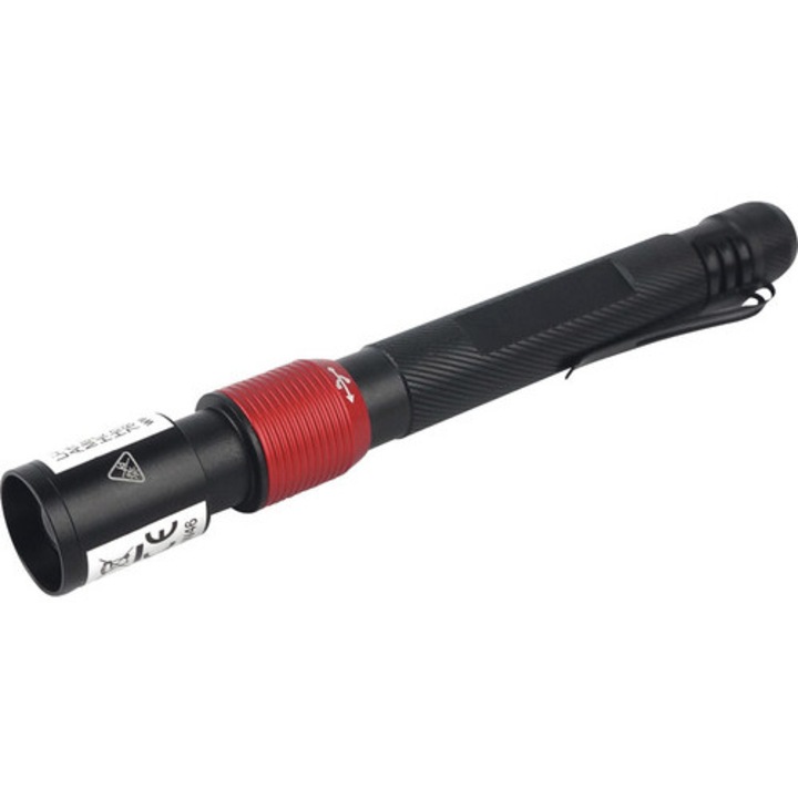 Lanterna LED Verpackungsdesign maxim 120m, cu acumulator Li-Ion 750 mAh