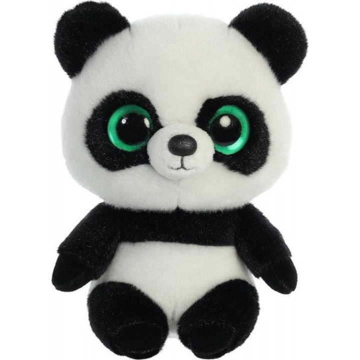 Panda de plus, Dafii, 22 cm, Alb/Negru