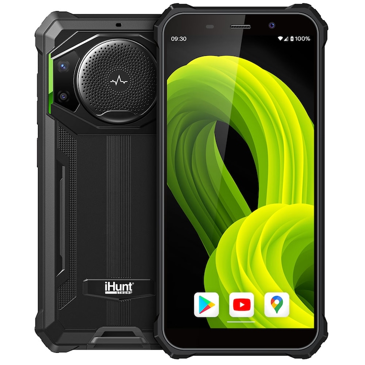 Telefon mobil iHunt Titan Music P11000 PRO, Dual SIM, 64GB, 4GB RAM, 4G, Green