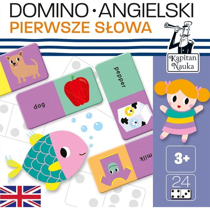 Gyerek szójáték, Edgard, 24 kártya, 3 év, Többszínű