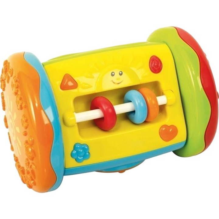 Интерактивна играчка ролер за бебета, Miniland, Многоцветен
