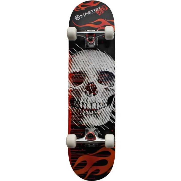 Skateboard, Master, Poliuretan, Negru, 80 kg