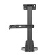 Suport unitate PC StableDesk, Reglabil, Prindere de perete/Sub blat birou, Pana la 30 kg, Latime unitate 155-235 mm - Negru