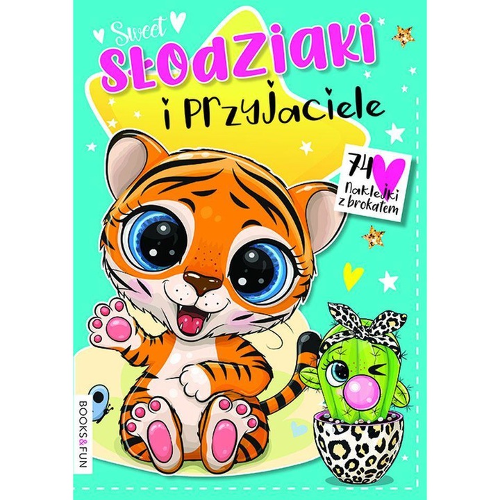 Carte de colorat Slodziaki i przyjaciele, Opracowanie zbiorowe, 2022, 16 pagini, cu stikere, 5-7 ani