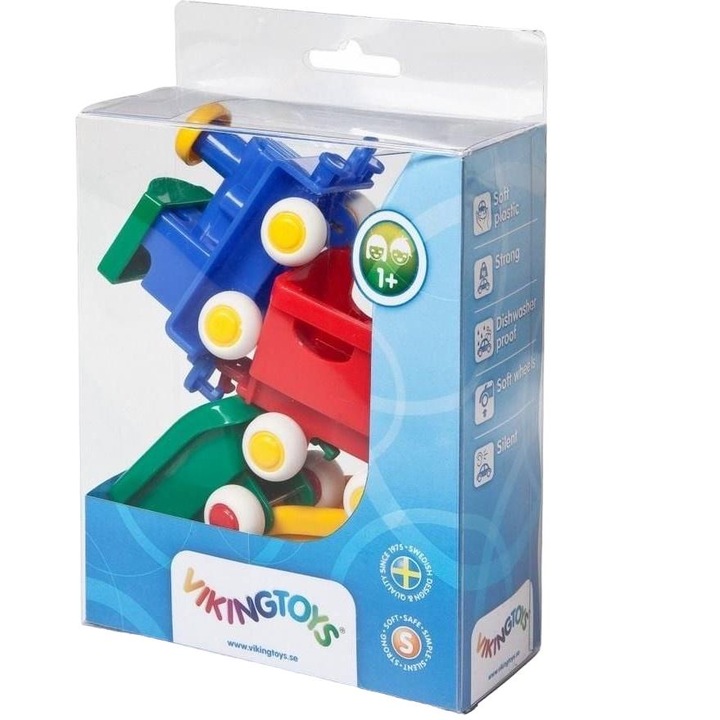 Set tren, Viking Toys, Plastic, Multicolor