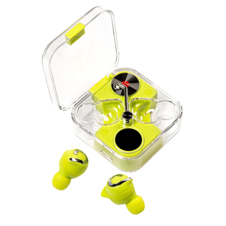 Sencor SEP 550BT GR TWS, безжични True Wireless слушалки, зелени