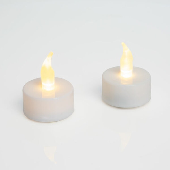 LED-es teamécses - fehér - 2 db / bliszter