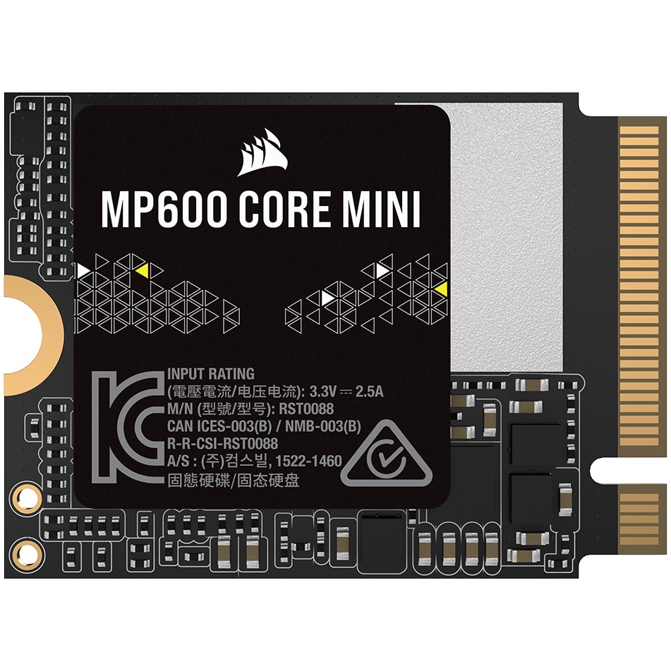 Corsair MP600 CORE Mini SSD, 1 TB, PCIe Gen4 x4 NVMe M.2 2230 - eMAG.hu