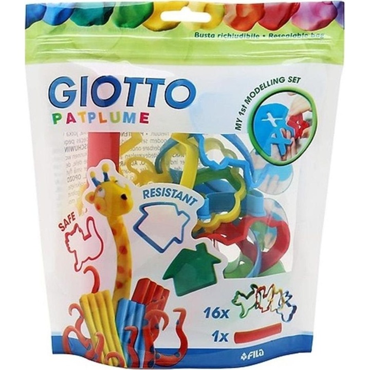Set 16 forme plastilina, Giotto, Multicolor