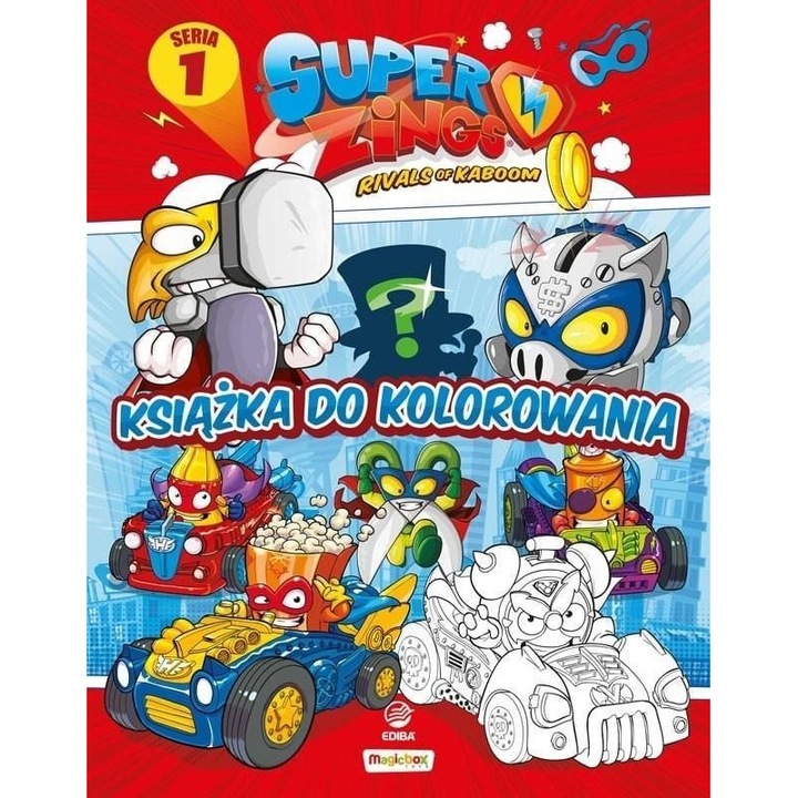 Színezőkönyv figurákkal, Super Zings