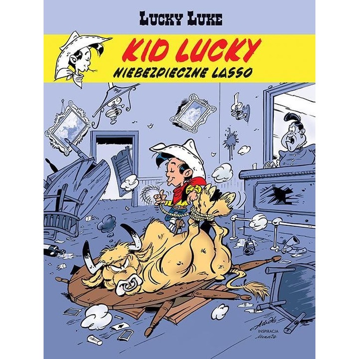 Banda desenata - "Lucky Luke Kid Lucky Dangerous Lasso Vol II", Egmont, Poloneza, Multicolor